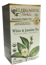 White & Jasmine Tea (Organic) - 24 Tea Bags