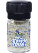Light Grey Coarse Sea Salt Mini Grinder - 51g
