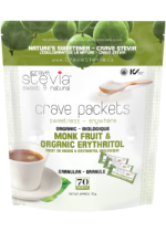 Monk Fruit & Erythritol Packets (Organic) - 70 Packs
