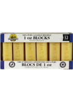 Pure Canadian Beeswax 1oz Blocks - 12 Pack