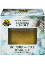 Pure Canadian Beeswax Mason Jar 8oz Candle (Winter Wonderland) - 1 Candle