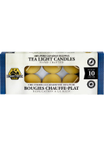 Pure Canadian Beeswax Tea Light Candles - 10 Pack