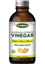 Apple Cider Vinegar Wellness Drink (Ginger & Lemon) - 500ml - Flora