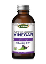 Apple Cider Vinegar Wellness Shot (Elderberry) - 100ml - Flora