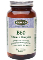B-50 Complex High Potency - 90 V-Caps - Flora