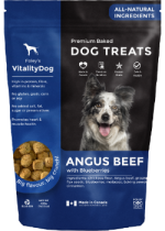Premium Baked Dog Treats (Angus Beef With Blueberries) - 400g