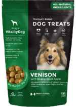 Premium Baked Dog Treats (Venison With Blueberries & Apple) - 400g