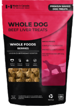 Whole Dog Beef Liver Treats (Berries) - 380g