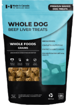 Whole Dog Beef Liver Treats (Grains) - 380g