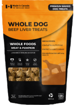 Whole Dog Beef Liver Treats (Meat & Pumpkin) - 380g