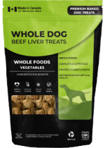 Whole Dog Beef Liver Treats (Vegetables) - 380g