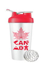 Canada Shaker + Mixer Ball & Carrying Toggle (Red BPA Free) - 450ml