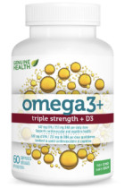 Omega3+ Triple Strength + D3 - 60 Softgels