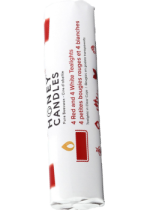 Pure Beeswax Candle Special Occasion Tea Lights - 8 Packet (4 Red + 4 White)