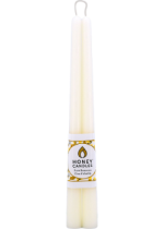 Pure Beeswax Candle Taper Pairs (Pearl) - 12 Inches x 2