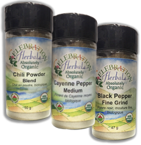 Organic BBQ Spice Trio (Jamaican Seasoning, Steak, Chop Rub, Garlic Salt) - 3 Bottles
