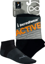 Active Socks (Low Cut, Black, XL) - 1 Pair