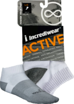 Active Socks (Low Cut, White, LG) - 1 Pair
