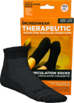 Circulation Socks (Low Cut, Black, Med) - 1 Pair