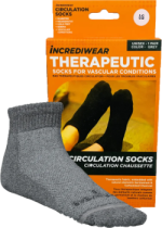 Circulation Socks (Low Cut, Grey, LG) - 1 Pair