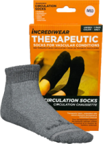 Circulation Socks (Low Cut, Grey, Med) - 1 Pair