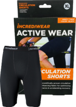 Men's Circulation Shorts (Black, XL) - 1 Pair