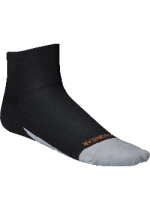 Sport Socks (Quarter Height, Black, Med) - 1 Pair
