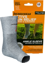 Unisex Ankle Sleeve (Grey, LG) - 1 Sleeve