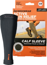 Unisex Calf Sleeve (Charcoal, SM/Med) - 1 Sleeve
