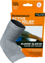 Unisex Elbow Sleeve (Grey, LG) - 1 Sleeve