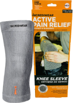 Unisex Knee Sleeve (Grey, Med) - 1 Sleeve