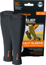 Unisex Pair Of Calf Sleeves (Charcoal, SM/Med) - 2 Sleeves
