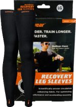 Unisex Pair Of Leg Sleeves (Black, LG) - 2 Sleeves