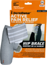 Unisex Right Hip Brace (Grey, 2XL) - 1 Brace