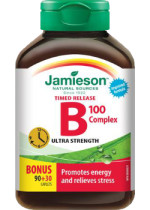 B-Complex Timed Release 100mg - 90 + 30 Caps BONUS