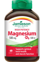 Magnesium 500mg + D3 500iu - 60 Caps