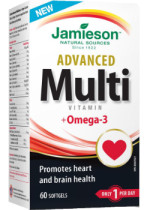 Advanced Multivitamin + Omega-3 - 60 Softgels - Jamieson
