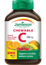 Vitamin C Chewable 500mg (Mixed Fruit) - 120 Tabs