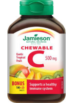 Vitamin C Chewable 500mg (Tropical Fruit) - 120 Tabs