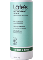 Deodorant Plastic-Free Stick (Cedar & Lime) - 64g