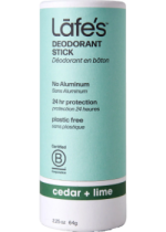 Deodorant Plastic-Free Stick (Cedar & Lime) - 64g