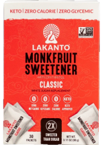 Lakanto Monkfruit Sweetener 2x Sweeter Than Sugar (Classic) - 3g x 30 Packets