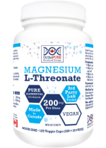 Ortho-Pure Magnesium L-Threonate 200mg (Daily Dose) - 125 V-Caps