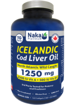 Icelandic Cod Liver Oil 1250mg - 160 Softgels