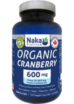 Cranberry Extract 600mg (Organic) - 60 V-Caps
