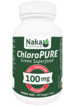 Chloropure Green Superfood 100mg - 60 V-Caps - Naka