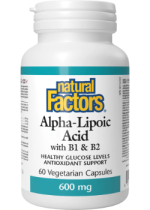 Alpha-Lipoic Acid 600mg With B-1 & B-2 - 60 V-Caps