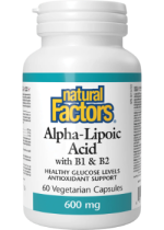 Alpha-Lipoic Acid 600mg With B-1 & B-2 - 60 V-Caps