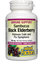 Black Elderberry Extract 100mg - 60 Softgels