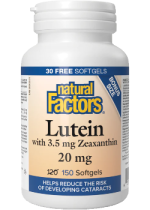 Lutein 20mg - 120 + 30 Softgels FREE
